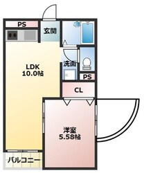 メゾンドゥフレールの物件間取画像